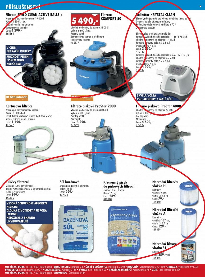 Letáky Uni Hobby 2021 a 2022 bazény a příslušenství