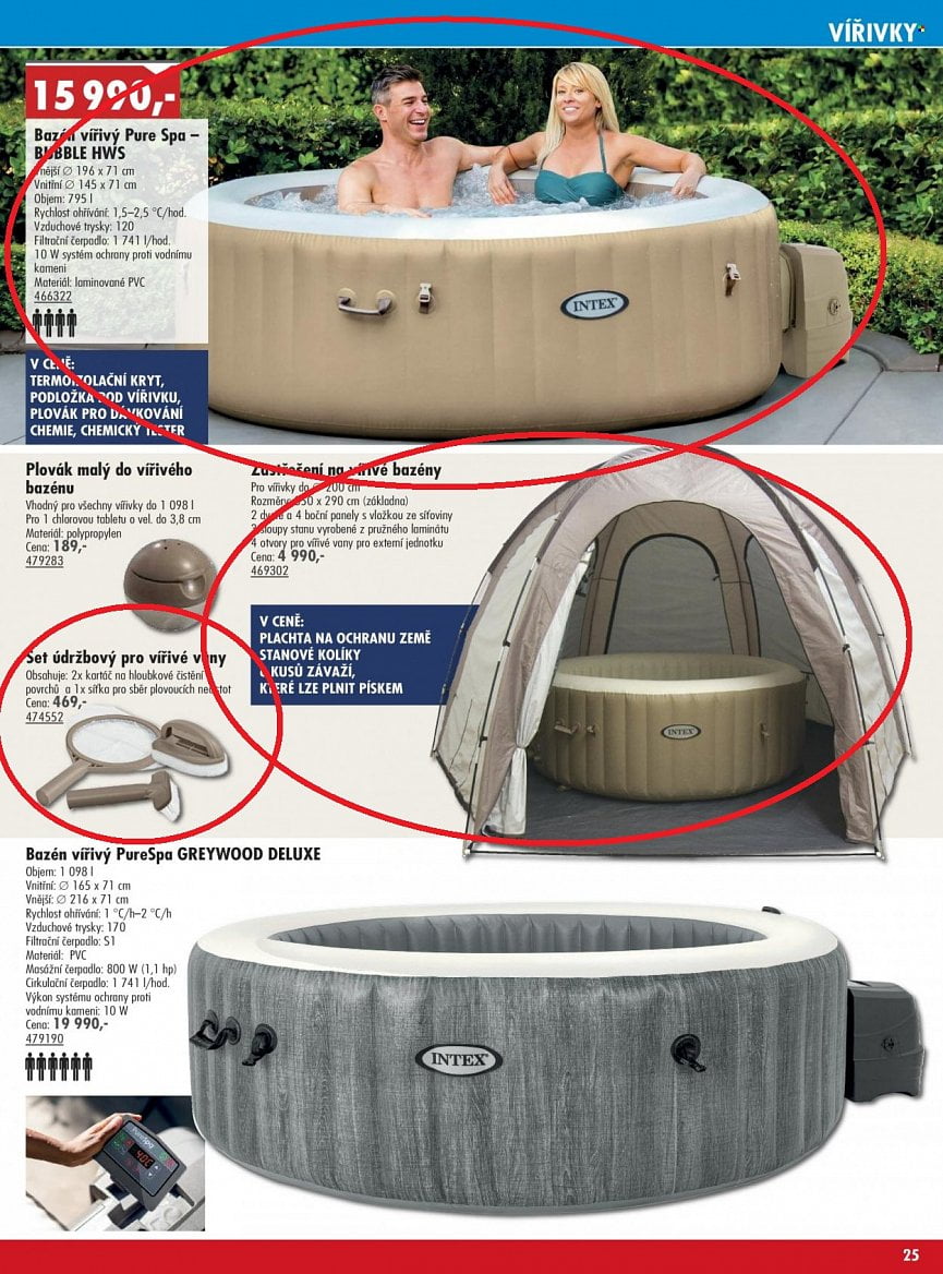 Letáky Uni Hobby 2021 a 2022 bazény a příslušenství
