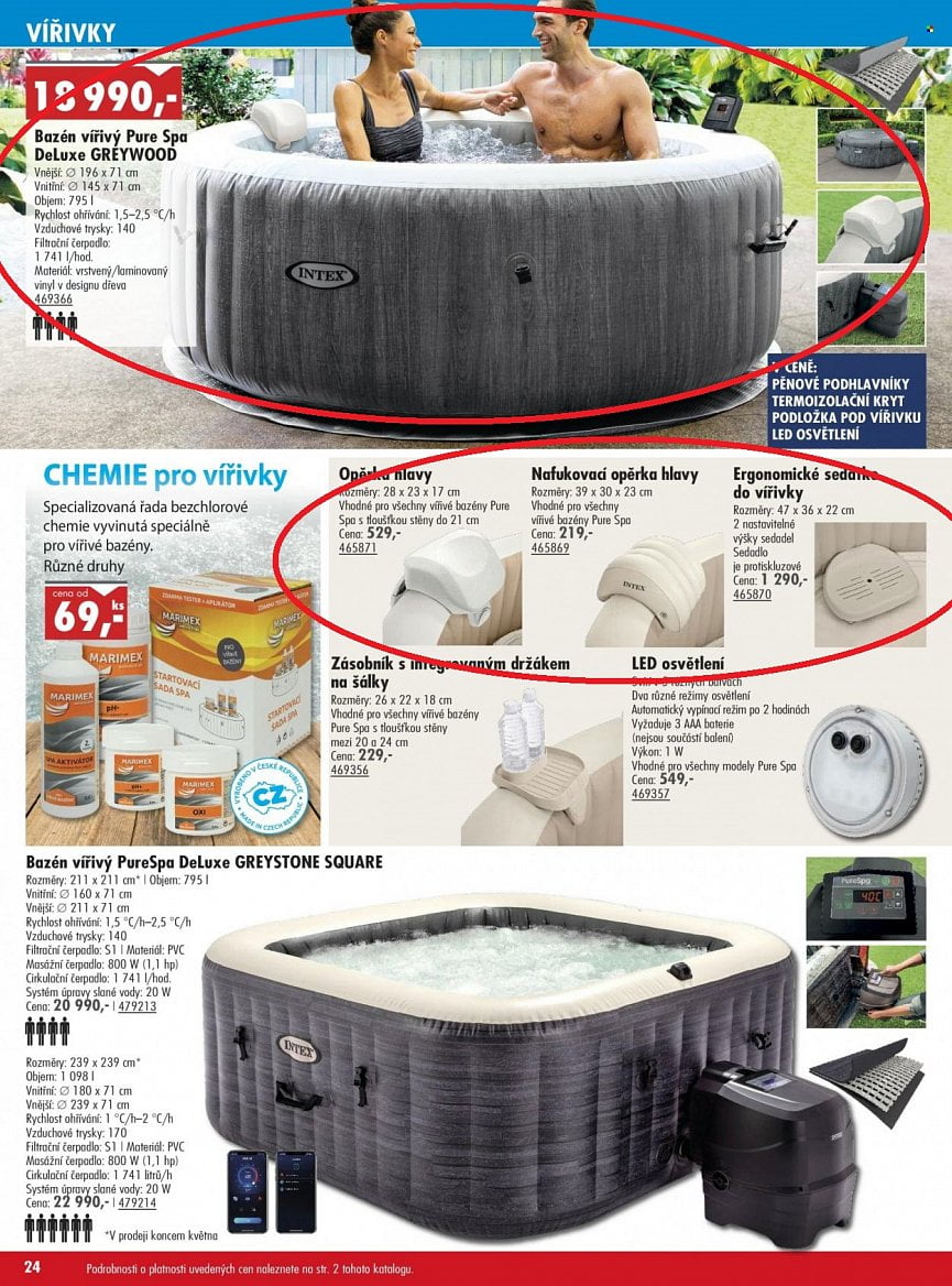 Letáky Uni Hobby 2021 a 2022 bazény a příslušenství