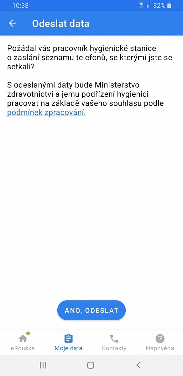 Aplikace eRouška přes Bluetooth sleduje kontakty s nakaženými