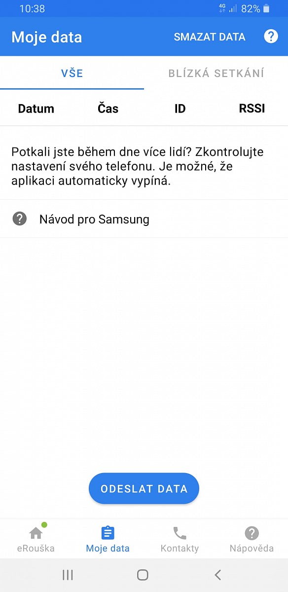Aplikace eRouška přes Bluetooth sleduje kontakty s nakaženými