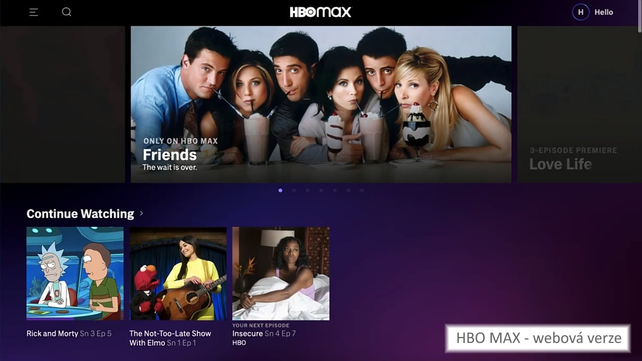 Služba HBO MAX