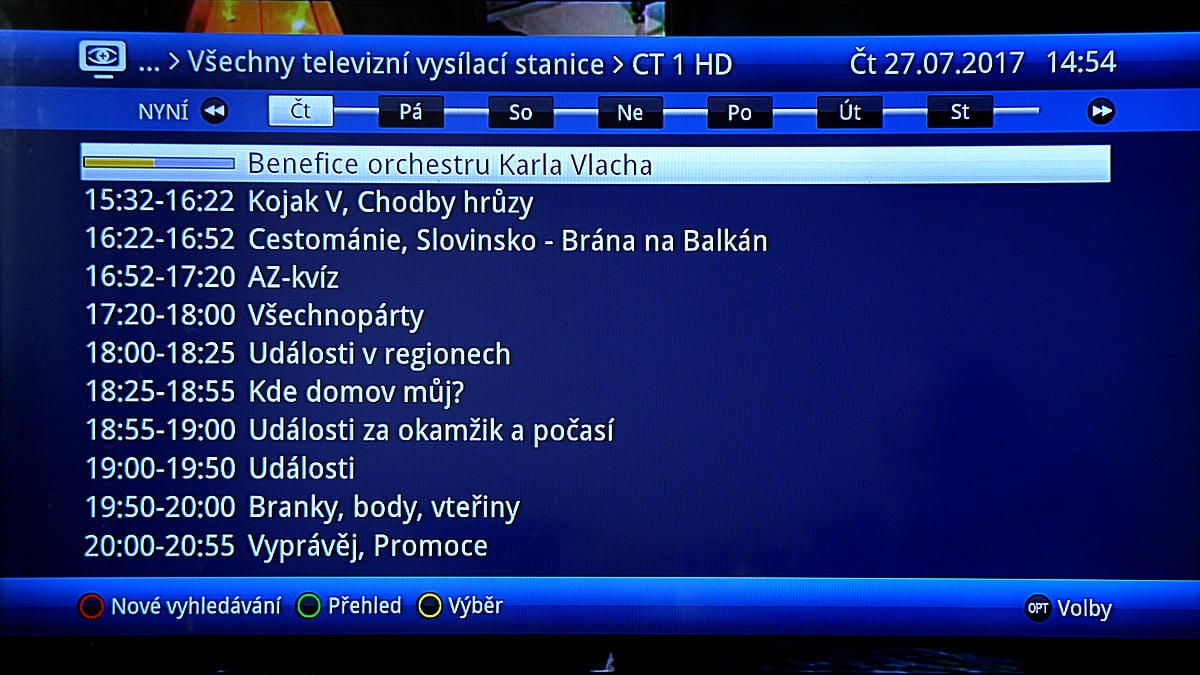 TechniSat DigiPal DAB+ - SFI, nebo-li EPG