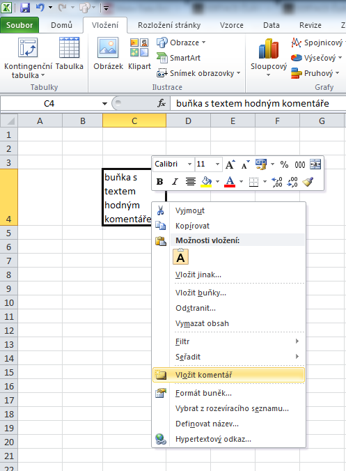 excel-komentar