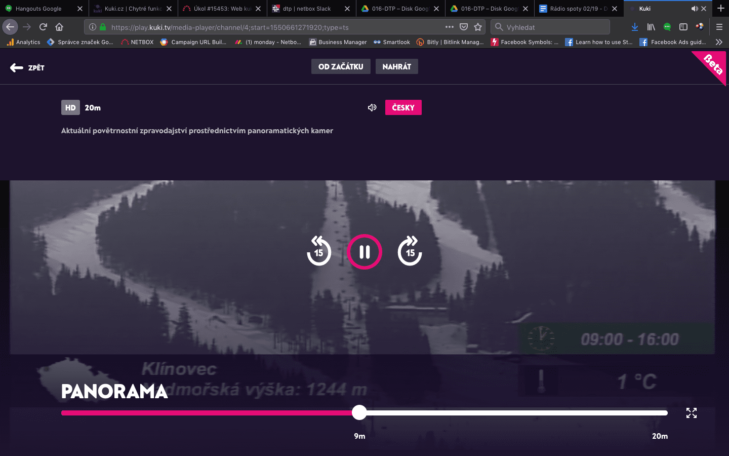 Pokud vám utekl začátek pořadu, můžete se vrátit v čase