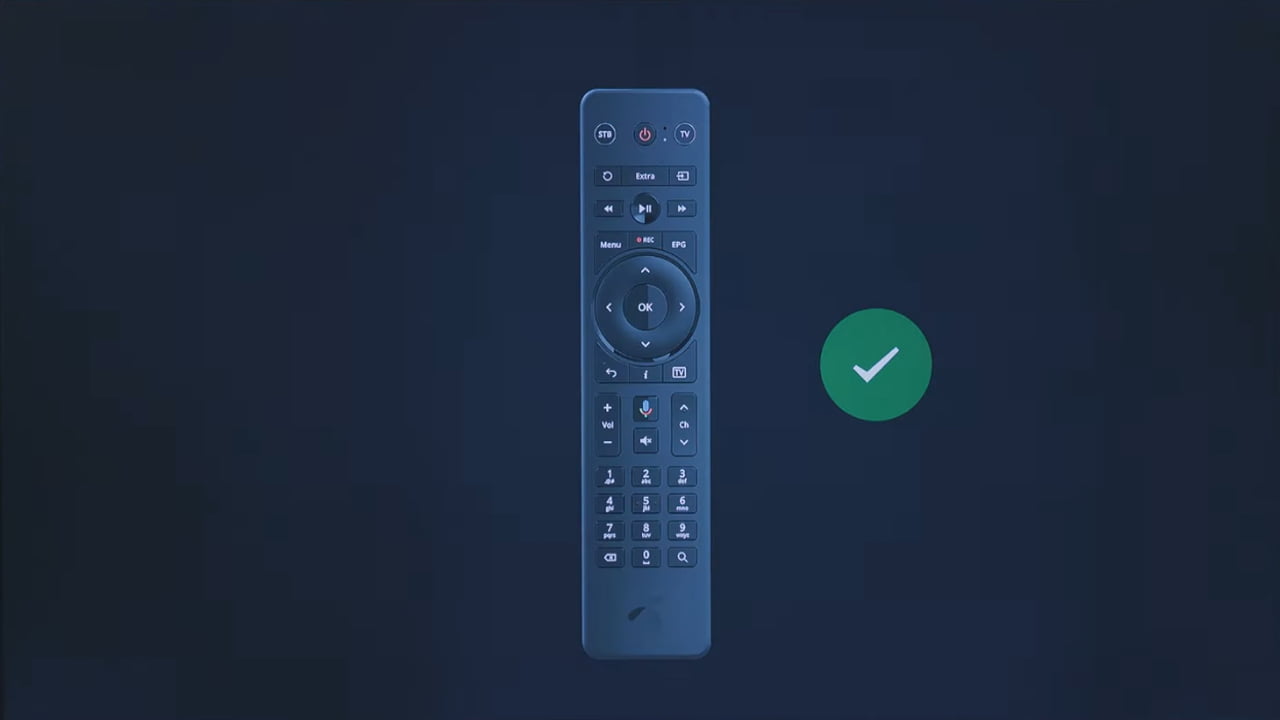 Dálkový ovladač TV boxu