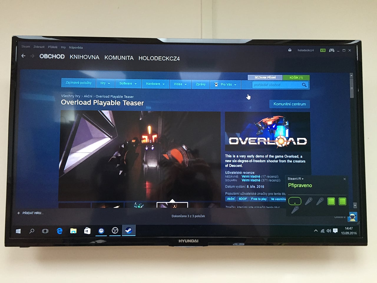 Holodeck, herna s virtuální realitou v Hradci Králové