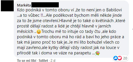 Otevřená květinářství se řeší na sociálních sítích