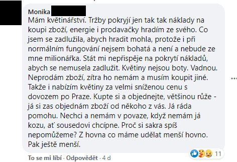 Otevřená květinářství se řeší na sociálních sítích
