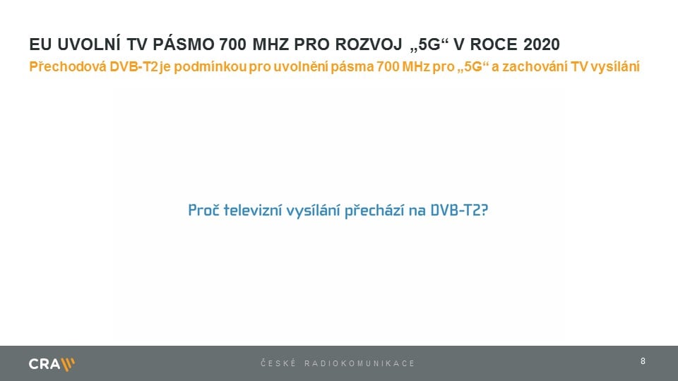 Prezentace Martina Gebauera při spuštění přechodové DVB-T2 sítě