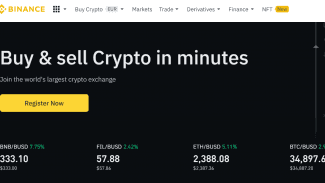 Kryptoburza Binance.