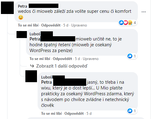 Podnikatelé navzájem sdílejí své zkušenosti s webovými hostingy