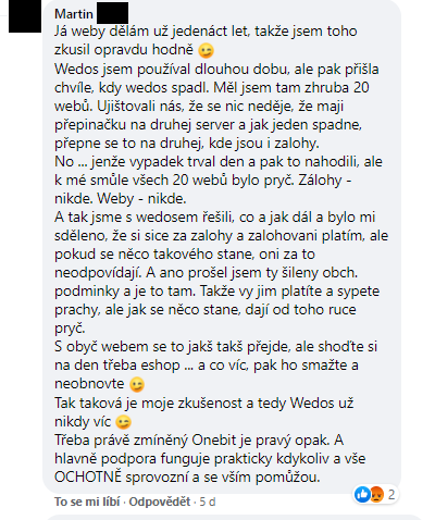 Podnikatelé navzájem sdílejí své zkušenosti s webovými hostingy