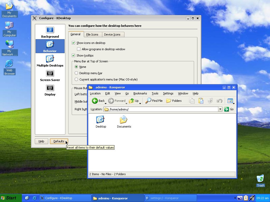 Q4OS: distro imitující Windows XP