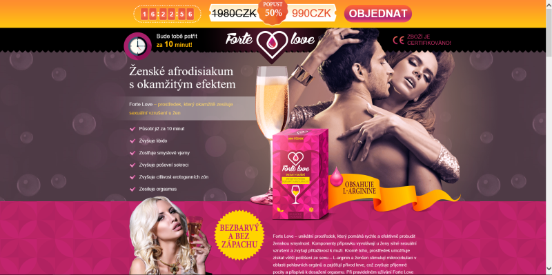 Stav stránek ke dni 13. 9. 2018: http://cz.thefortelove.com. Nabízené potraviny: Forte Love