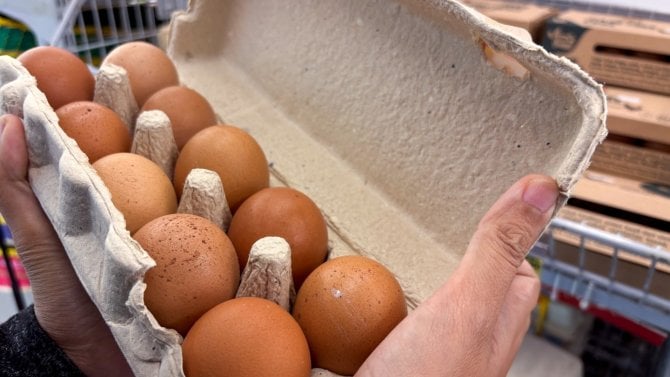 Prodej vajec v kartonu