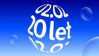 logo O2 slaví dvacet let