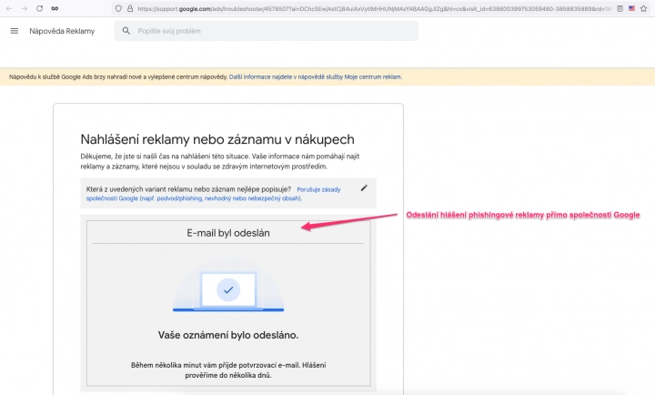 Podvodné webové stránky mířící na zájemce o službu Identita občana. (23. 08. 2024)