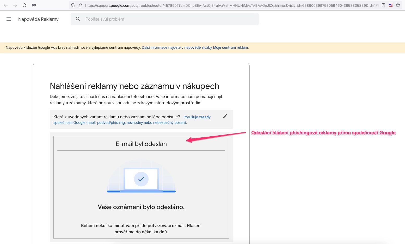 Podvodné webové stránky mířící na zájemce o službu Identita občana. (23. 08. 2024)