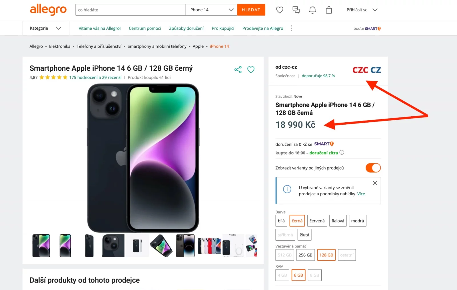 Jak se prodává iphone v akci