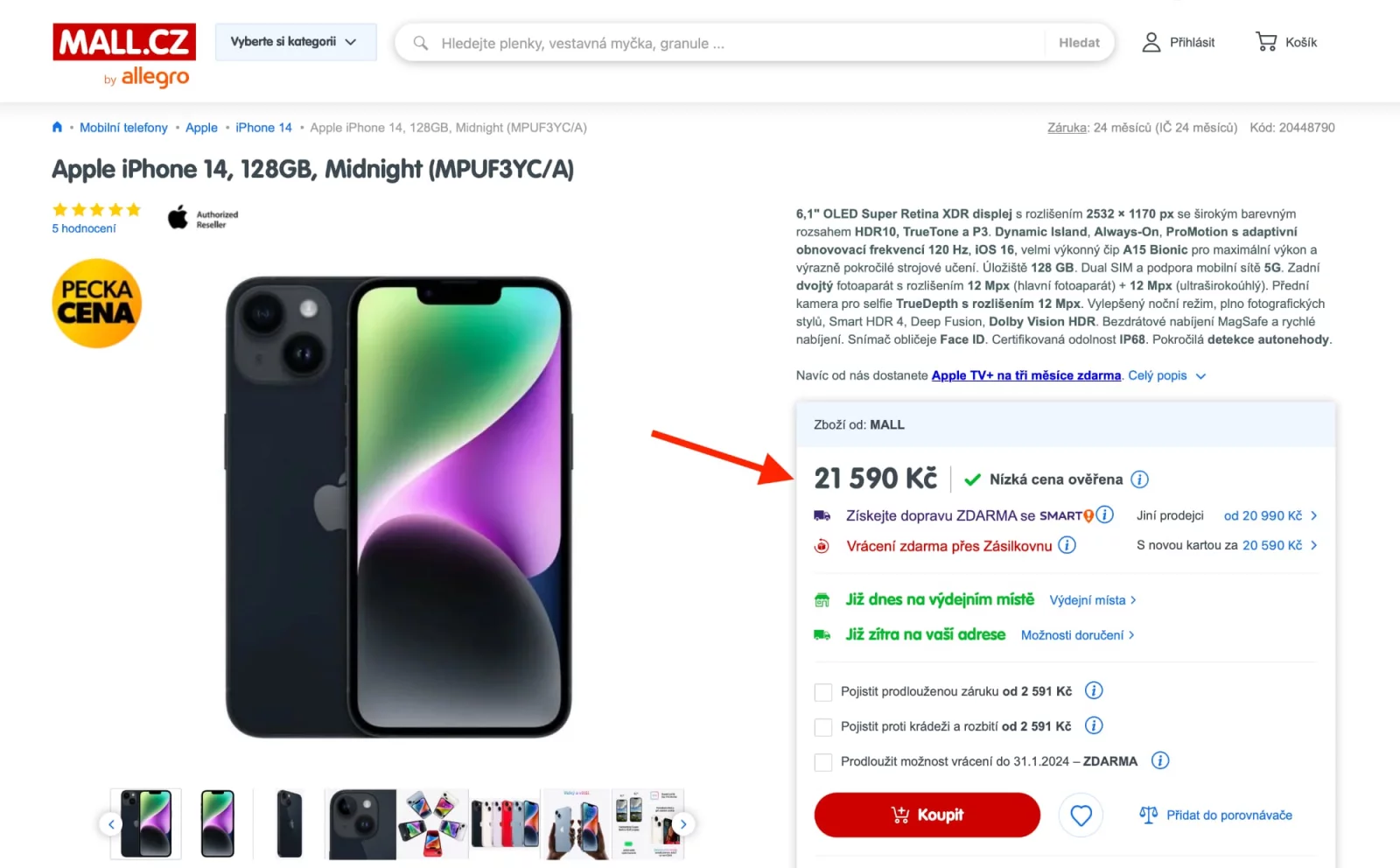 Jak se prodává iphone v akci