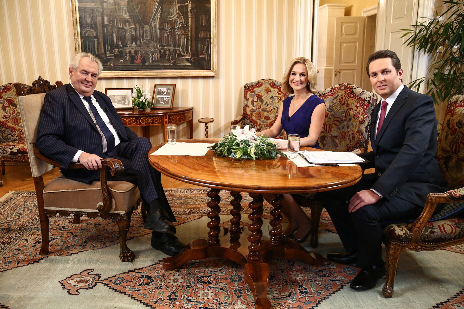 Miloš Zeman hostem diskusního pořadu Partie na televizi Prima