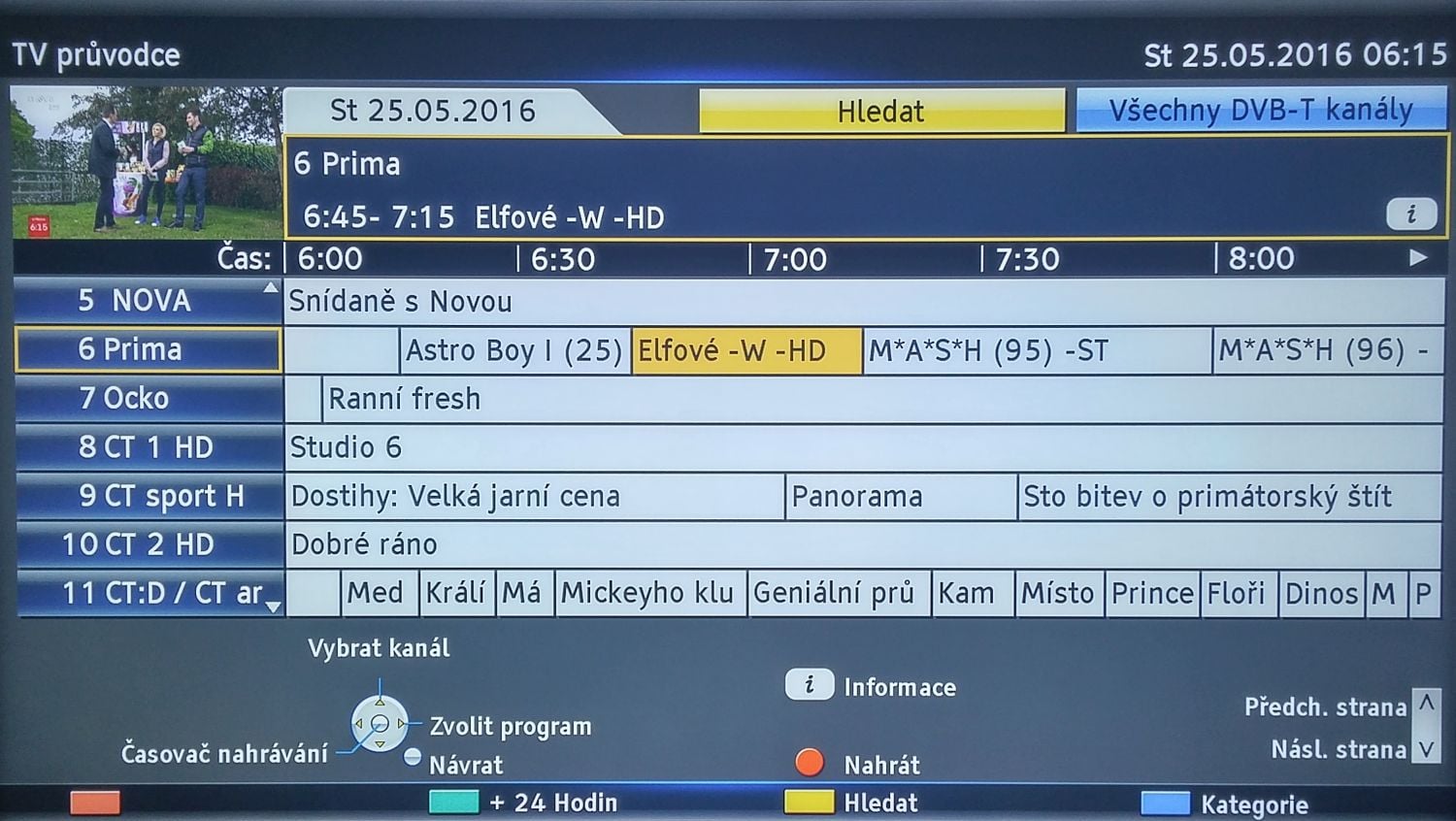 Panasonic TX-DX600 - EPG