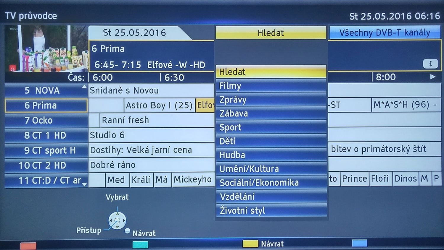 Panasonic TX-DX600 - EPG