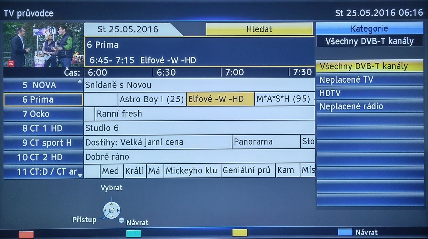 Panasonic TX-DX600 - EPG
