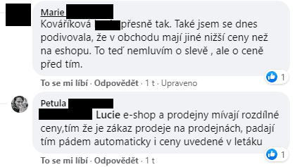 Zákazníci supermarketů a jejich reakce na sociálních sítích