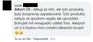 Zákazníci supermarketů a jejich reakce na sociálních sítích