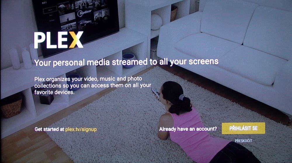 Nvidia Shield TV 2017, resp. Android TV (7) - tlačítko Home