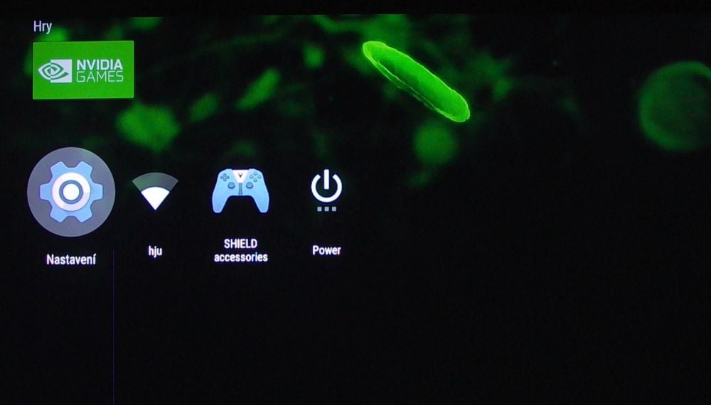 Nvidia Shield TV 2017, resp. Android TV (7) - tlačítko Home