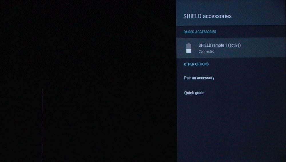 Nvidia Shield TV 2017, resp. Android TV (7) - tlačítko Home