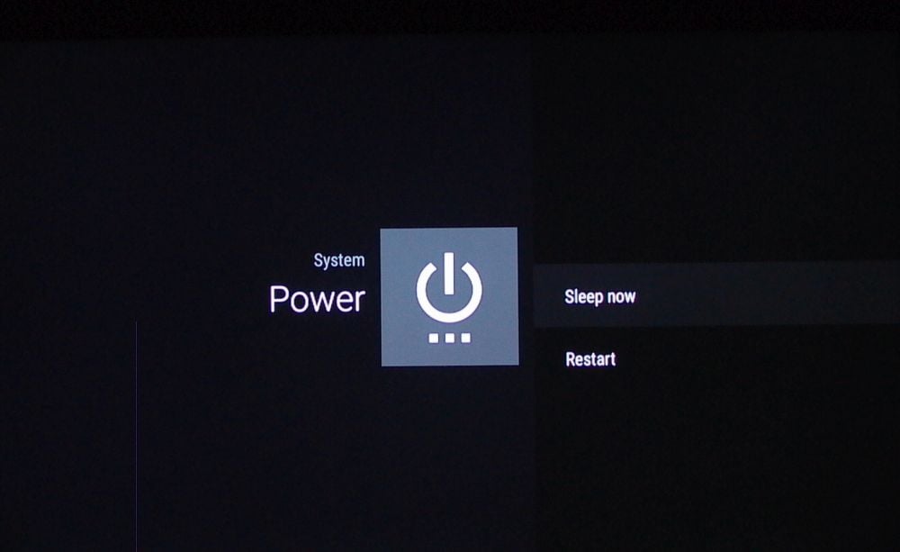 Nvidia Shield TV 2017, resp. Android TV (7) - tlačítko Home