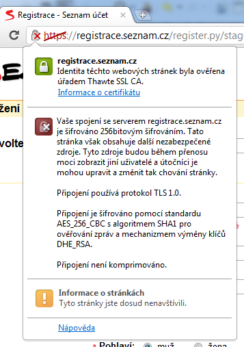 Chrome se shoduje s Firefoxem, „zabezpečené spojení“ není moc bezpečné