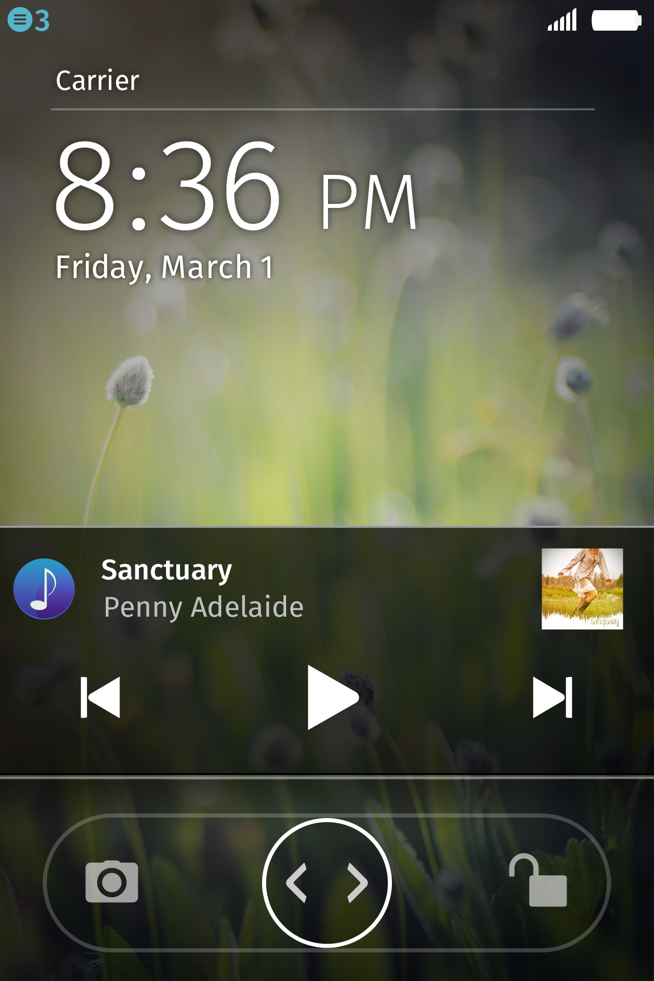 Ovládání přehrávání hudby na uzamčené obrazovce (Firefox OS 1.3)