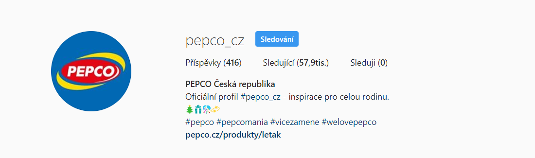 Jak může vypadat bio na Instagramu