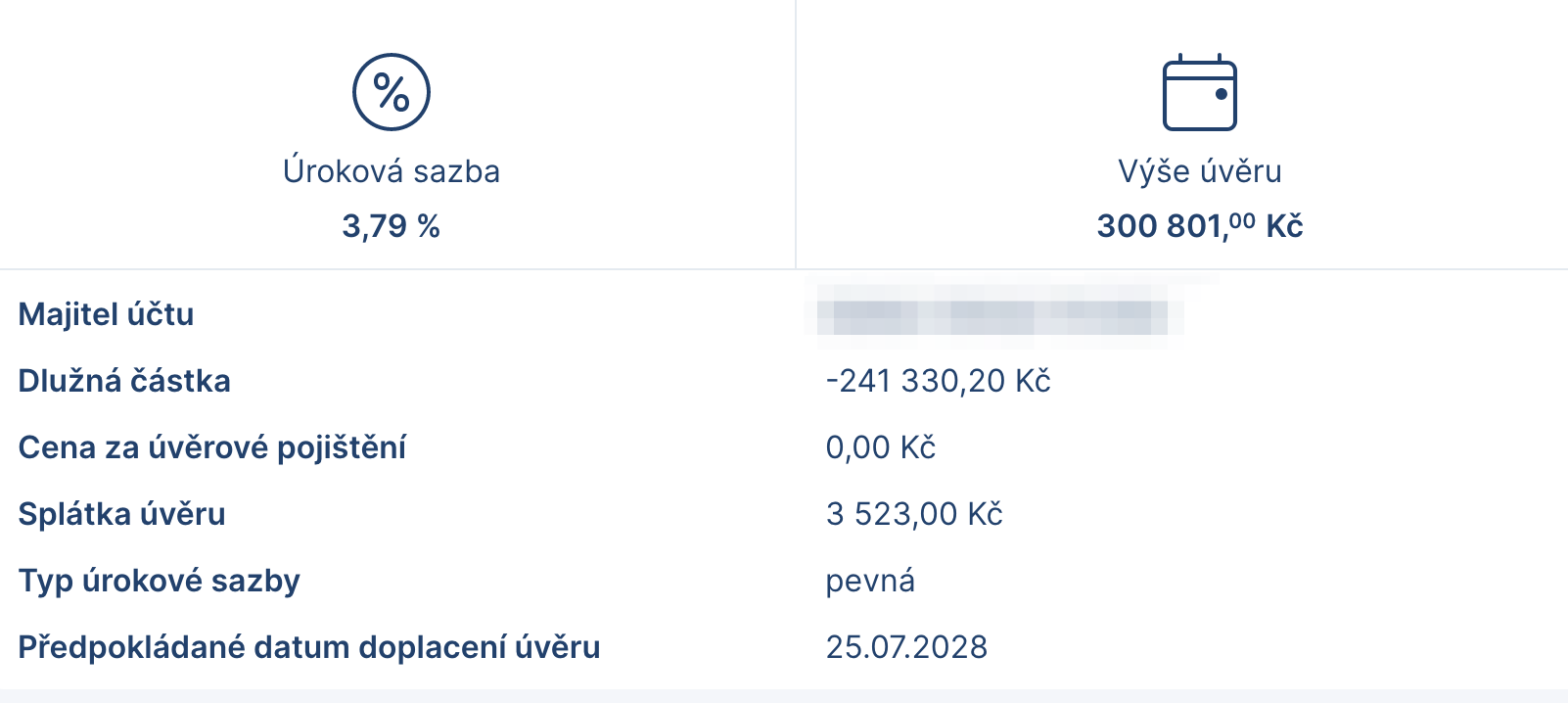 Příklad refinancování úvěru ze stavebního spoření od Stavební spořitelny České spořitelny. Převedením úvěru do Expobank by klient ušetřil 4565 Kč. Na druhé straně, úvěr ze stavebního spoření lze kdykoli bezplatně předem splatit.