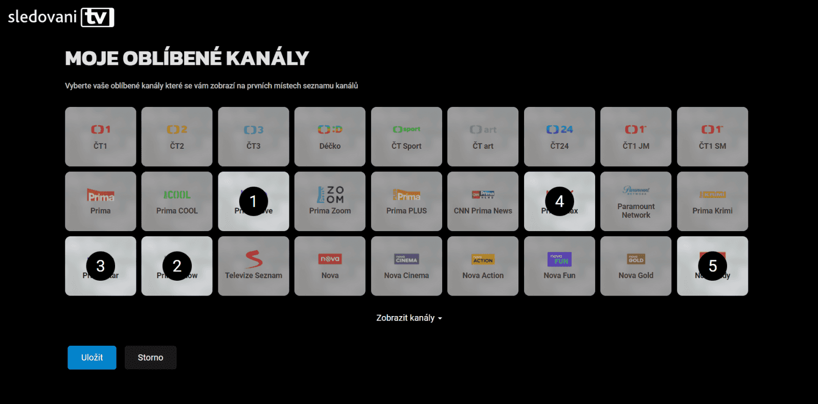 Uživatelské profily na SledováníTV