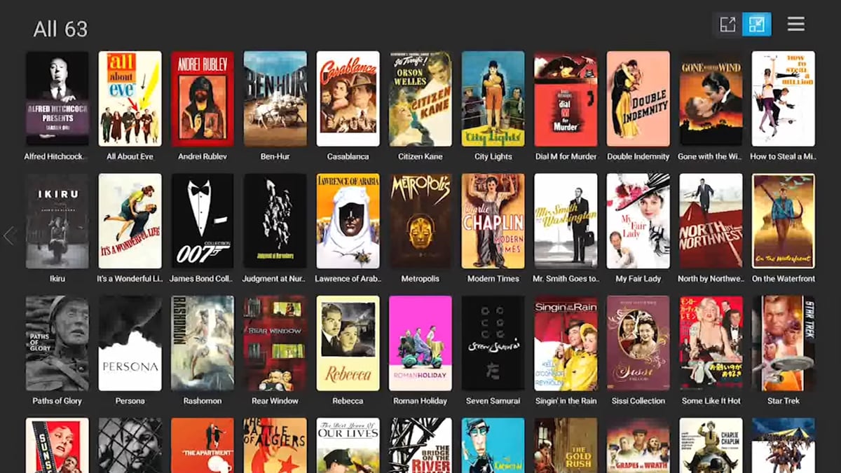 Zidoo X20 Pro - Seznam souborů