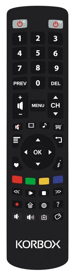 Firemní balení set-top boxu Korbox Ultra