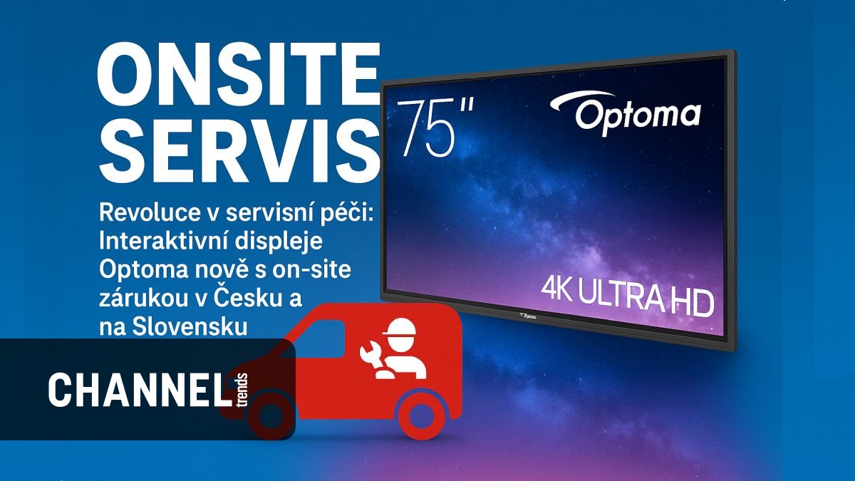 Nová úroveň péče: Interaktivní displeje Optoma nyní s on-site zárukou