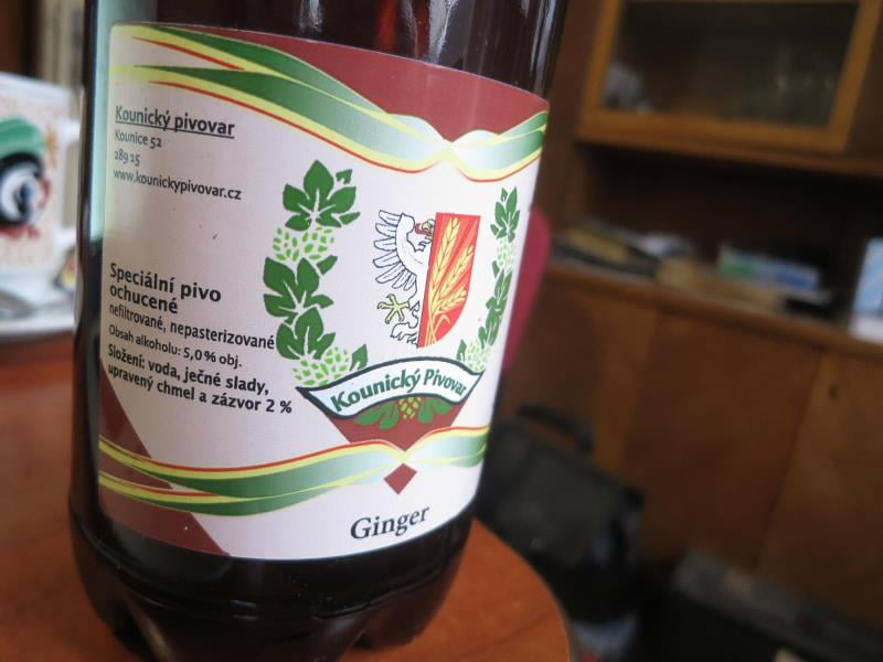 Nejakostní potraviny - Kounický pivovar, Kounice, Ginger - Speiální pivo ochucené, nefiltrované, nepasterizované. Výrobek měl nižší extrakt původní mladiny, než je stanoveno vyhláškou pro piva speciální.