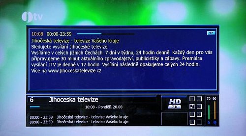 Příjem Jihočeské televize v Praze není ničím neobvyklým. Pravidelně je ji možné přijímat například ve čtvrti Bohnice.