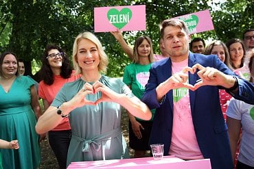 Magdalena Davis a Michal Berg, spolupředsedové Zelených