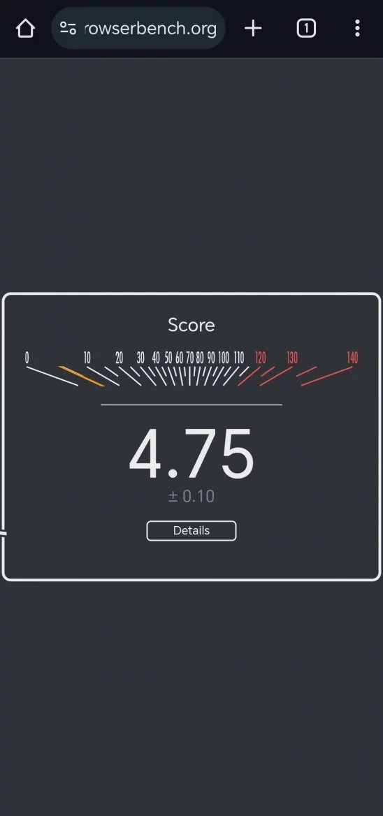Honor 200 Lite: Speedometer Google Chrome