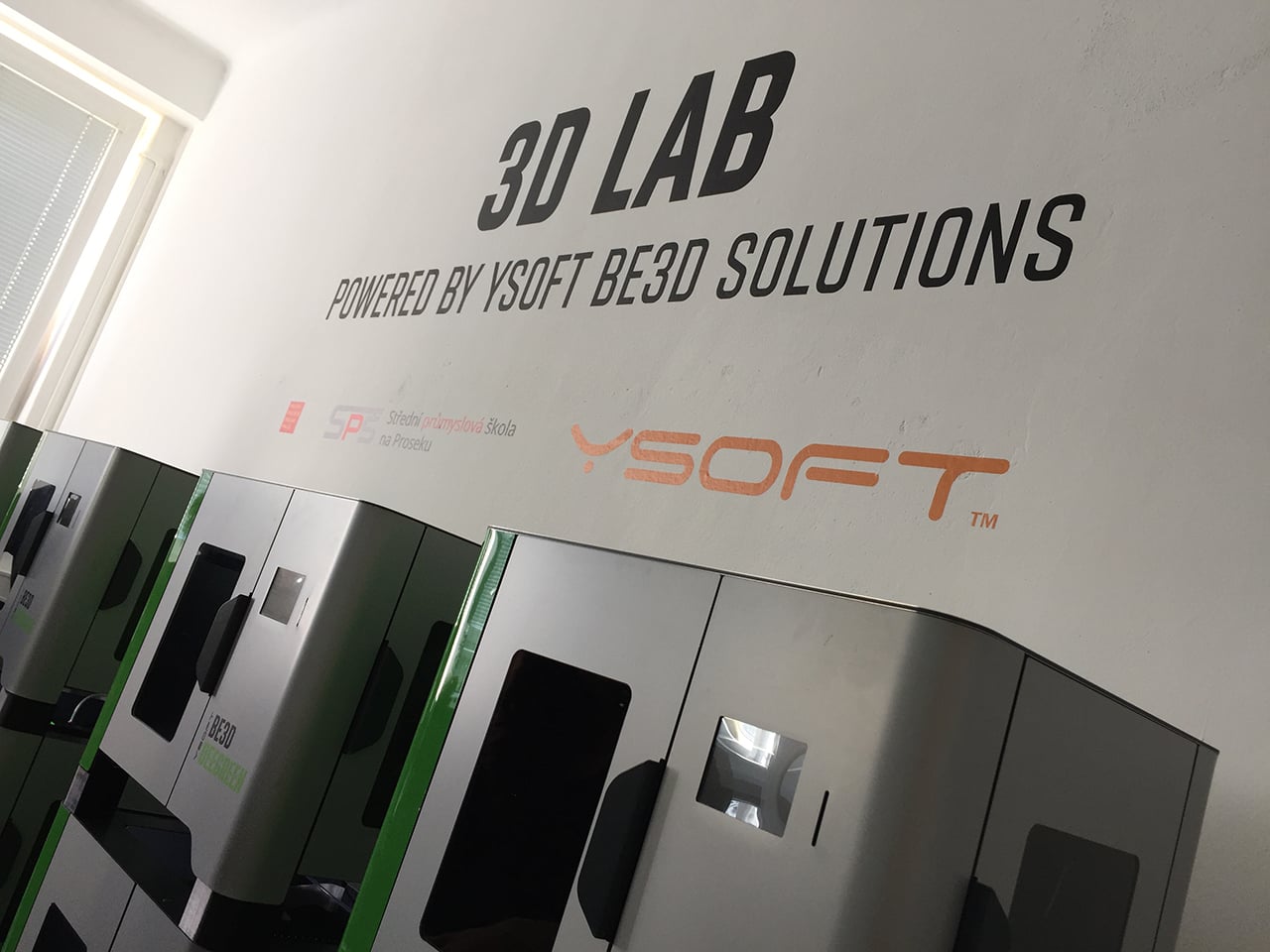 Učebna 3D tisku na Střední průmyslové škole na Proseku v Praze