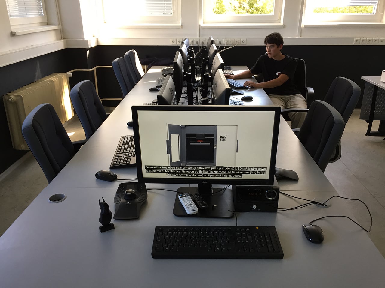 Učebna 3D tisku na Střední průmyslové škole na Proseku v Praze