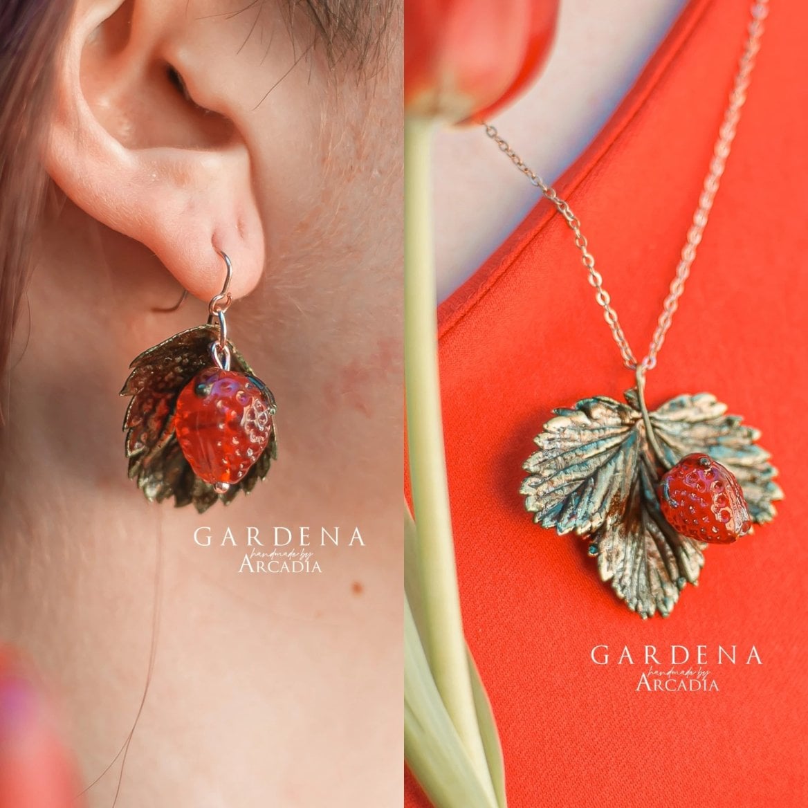 Sada šperků - jahody  od Arcadia Jewels